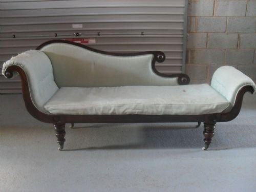Regency Rosewood Biedermeier Chaise Longue