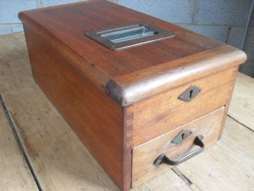 Victorian Mahogany Cash Till Register