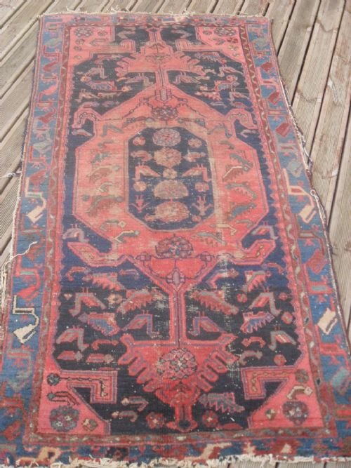 Antique Hand Woven Woolen Persian Rug