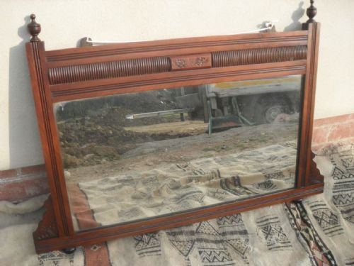 Victorian Mahogany Overmantle Mirror