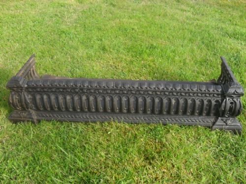 Victorian Cast Iron Open Fire Fender