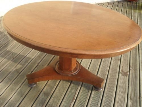 Victorian Mahogany Oval Tilt Top Breakfast Table