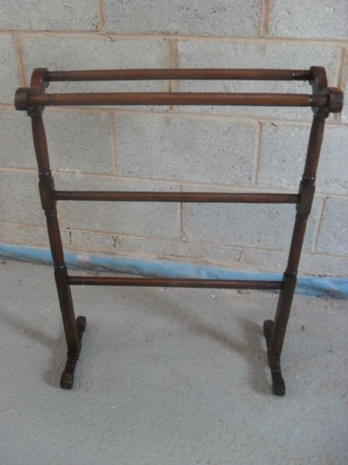 Victorian Mahogany Four Bar Towel Rail