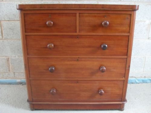 Victorian Mahogany 2 Part Chest of Drawers