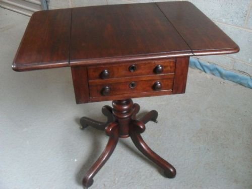 Georgian Mahogany Occasional Work Sewing Table