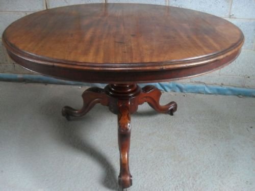 Victorian Mahogany Circular Top Breakfast Dining Table