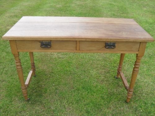 Victorian Bleached Light Mahogany Side / Hall Table