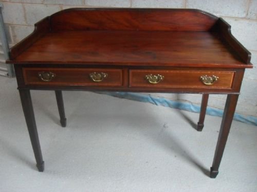 Edwardian Mahogany Writing Desk / Washstand