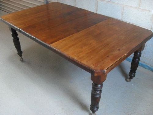 Victorian Walnut Wind Out Extending Dining Table