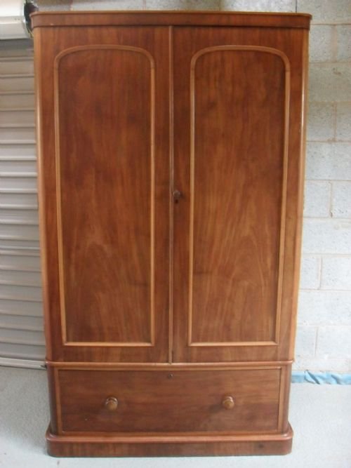 Victorian Mahogany Double Door Wardrobe