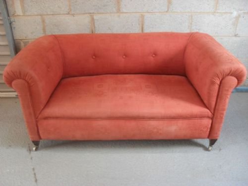 Late Victorian Chesterfield Scroll Arm Sofa