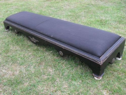 19th Century Ebonised Napoleon III Empire Long Foot Stool