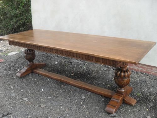 Fantastic 17th Century Style Solid Oak Refectory Dining Table