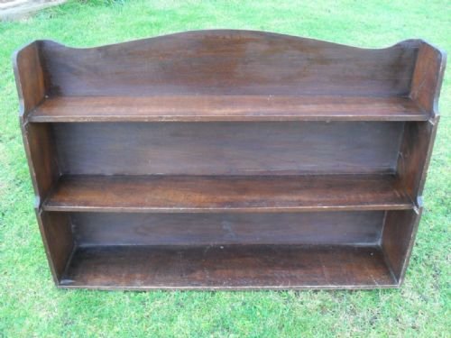 19th Century Mahogany Waterfall Bookcase/shelves