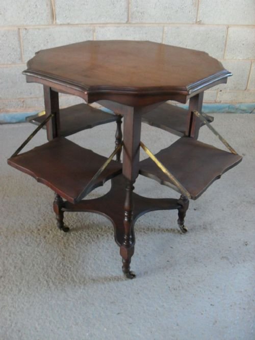 Victorian Mahogany Shaped 4 Fold Tea/cake Table