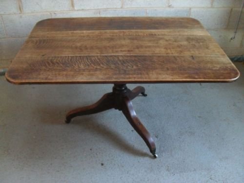 19th Century Oak Rectangular Breakfast Kitchen Dining Table