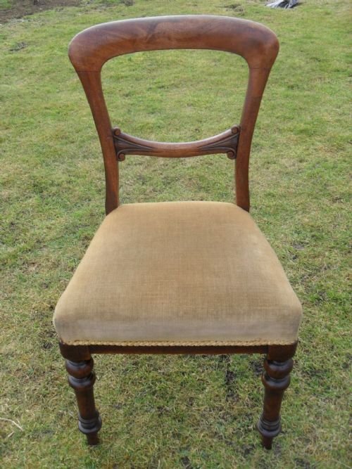 Victorian Mahogany Spoon Back Side/dining Chair