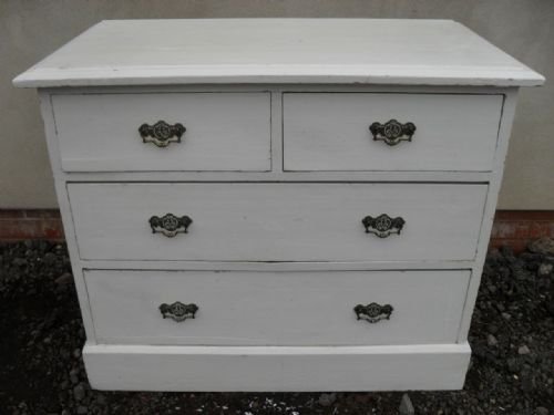 Victorian Painted Pine Chest of 2 Over 2 Drawers