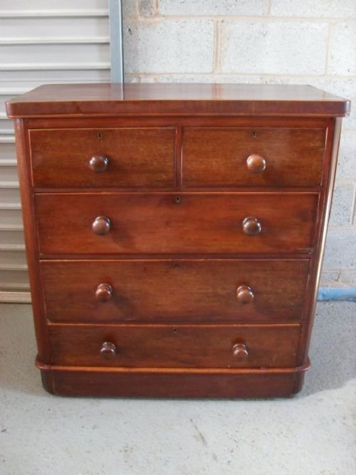 Victorian Mahogany Chest of 2 Over 3 Drawers