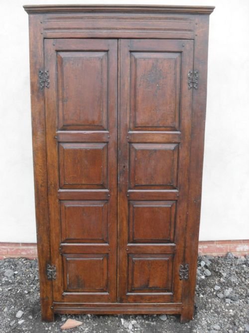 19th Century Oak Panelled Hall Cupboard/wardrobe