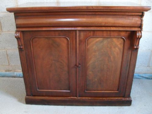 Victorian Flame Mahogany Side Cabinet/chiffonier Base