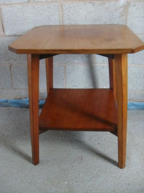Edwardian Mahogany Square Lamp Occasional Table