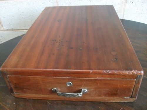 Edwardian Mahogany Box Form Till with Coin and Note Compartments