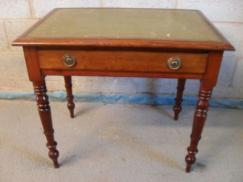 19th Century Mahogany and Tooled Leather Writing Table/desk