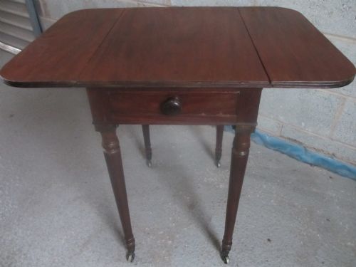 Small 19th Century Mahogany Drop Leaf Pembroke Table