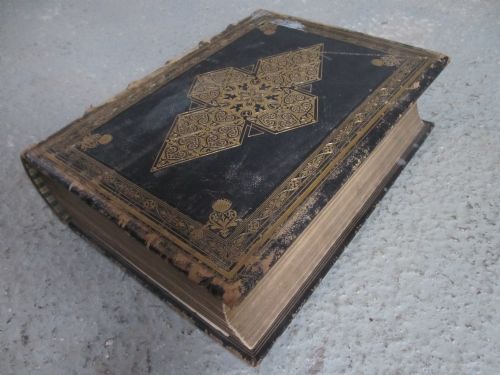 Victorian Leather and Gilt Large Imperial Family Bible