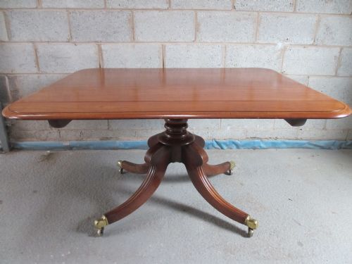 Regency Mahogany Rectangular Tilt Top Breakfast Dining Table