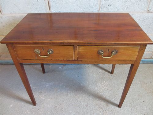 Lovely Regency Mahogany 2 Drawer Side Hall Table