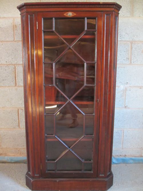 Edwardian Mahogany Astragal Glazed Display Cabinet Bookcase