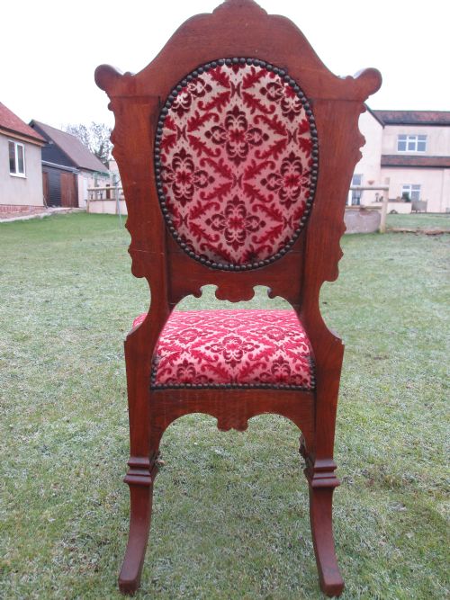 UNUSUAL SET 6 OF VICTORIAN CARVED WALNUT BALLOON BACK DINING CHAIRS - ADDITIONAL PHOTO 14