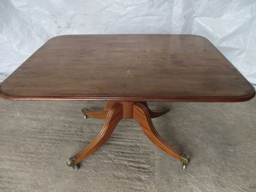 Regency Mahogany Rectangular Tilt Top Breakfast Dining Table
