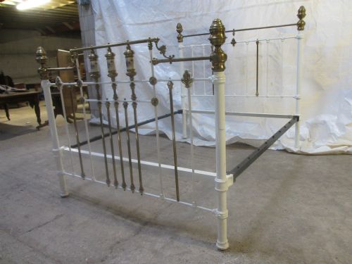 Lovely Victorian Brass and Iron Double Bed