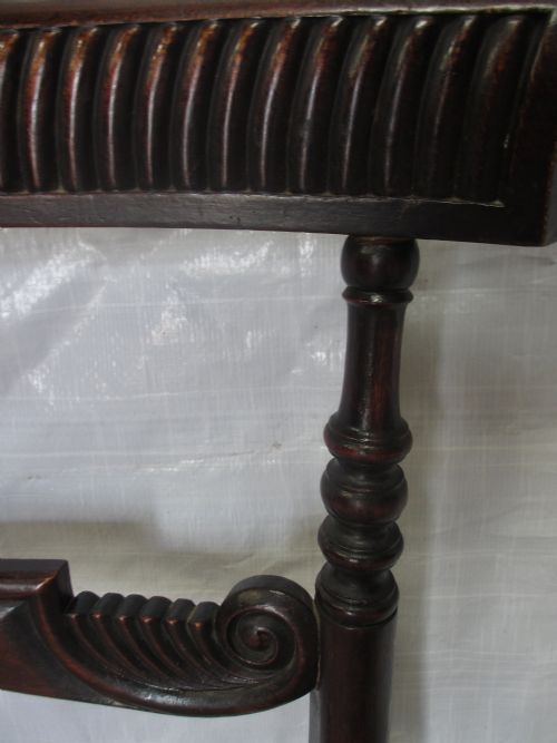 SET OF 6 REGENCY MAHOGANY CARVED BAR BACK DINING CHAIRS - ADDITIONAL PHOTO 9