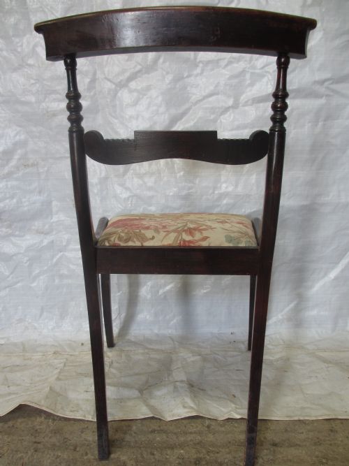 SET OF 6 REGENCY MAHOGANY CARVED BAR BACK DINING CHAIRS - ADDITIONAL PHOTO 12
