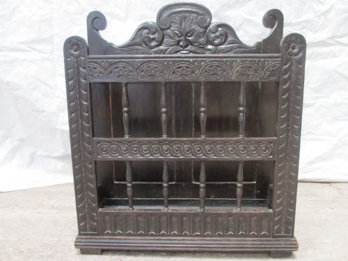 Lovely Victorian Carved Oak Stick Stand / Umbrella Hall Stand