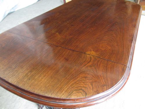 SUPERB QUALITY 19TH CENTURY CARVED ROSEWOOD SOFA TABLE - ADDITIONAL PHOTO 3