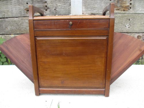 Unusual Quality Edwardian Mahogany Box Piano Music Stool