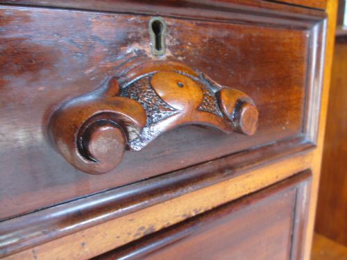 SUPERB VICTORIAN MAHOGANY CHEVAL MIRROR DRESSING TABLE CHEST - ADDITIONAL PHOTO 7