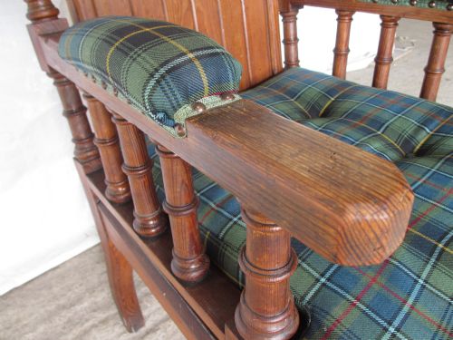 SUPERB VICTORIAN PITCH PINE GOTHIC THRONE ARMCHAIR - ADDITIONAL PHOTO 5