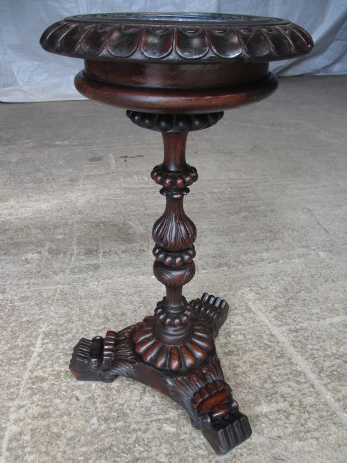 William IV Carved Padouk Wood Jardiniere