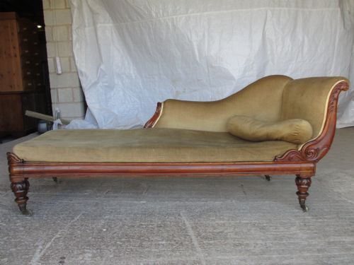 Good Quality William IV Mahogany Chaise Longue Sofa