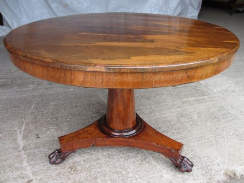 Mid 19th Century Round Tilt Top Breakfast Dining Table