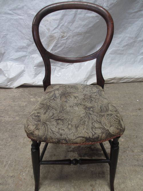 Victorian Beechwood Balloon Back Side Chair