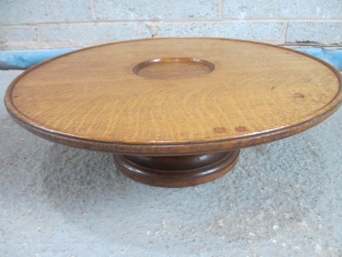Good Quality Heavy 19th Century Light Oak Lazy Susan