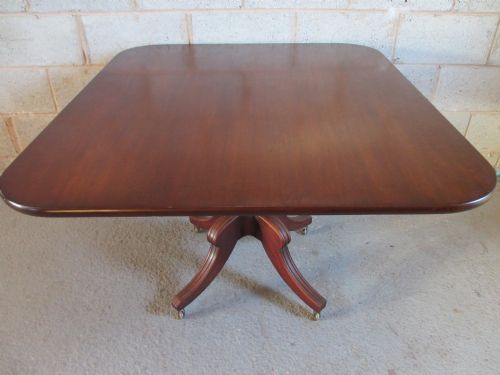 Georgian / Regency Mahogany Rectangular Tilt Top Dining Table