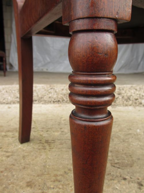 SET OF 4 19TH CENTURY WILLIAM IV MAHOGANY SCROLL BACK DINING CHAIRS WITH DROP IN SEATS - ADDITIONAL PHOTO 6